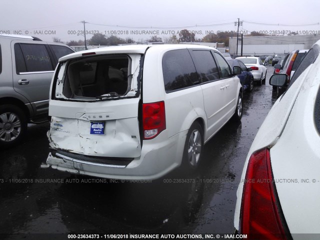 2C4RDGBGXDR617402 - 2013 DODGE GRAND CARAVAN SE WHITE photo 4