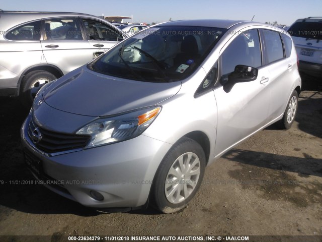 3N1CE2CP9GL408080 - 2016 NISSAN VERSA NOTE S/S PLUS/SV/SL/SR SILVER photo 2