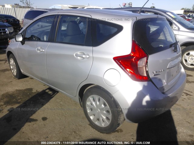 3N1CE2CP9GL408080 - 2016 NISSAN VERSA NOTE S/S PLUS/SV/SL/SR SILVER photo 3