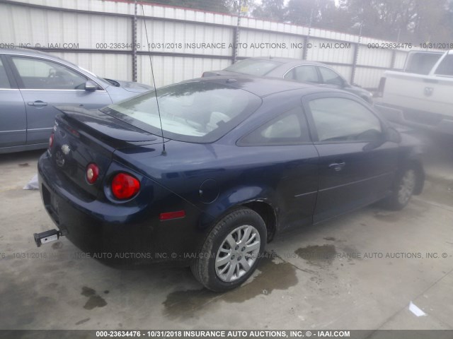 1G1AT18H697252375 - 2009 CHEVROLET COBALT LT BLUE photo 4