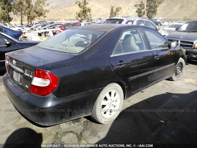 4T1BF32K04U071801 - 2004 TOYOTA CAMRY LE/XLE/SE BLACK photo 4