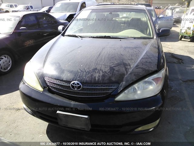 4T1BF32K04U071801 - 2004 TOYOTA CAMRY LE/XLE/SE BLACK photo 6