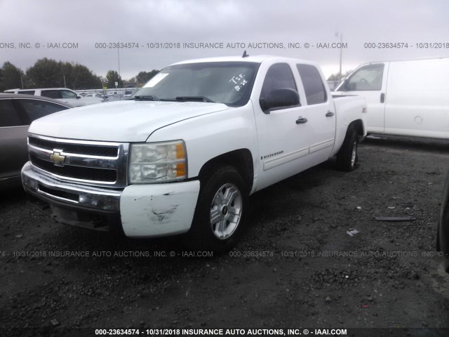 3GCEK23M19G233954 - 2009 CHEVROLET SILVERADO K1500 LT WHITE photo 2