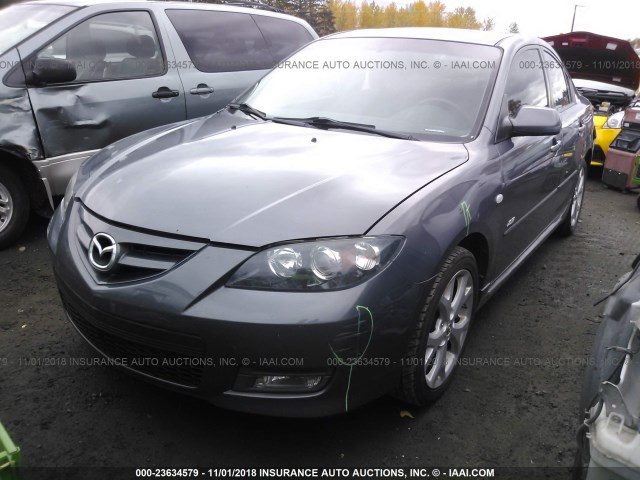 JM1BK323781786428 - 2008 MAZDA 3 S GRAY photo 2