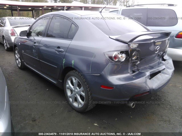 JM1BK323781786428 - 2008 MAZDA 3 S GRAY photo 3