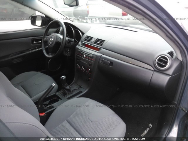 JM1BK323781786428 - 2008 MAZDA 3 S GRAY photo 5