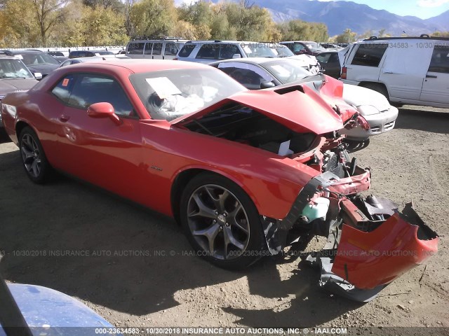 2C3CDZAT2FH823536 - 2015 DODGE CHALLENGER SXT RED photo 1