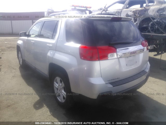 2GKALREK8F6112821 - 2015 GMC TERRAIN SLE SILVER photo 3