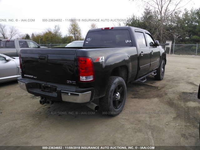 1GT121C81BF107869 - 2011 GMC SIERRA K2500 SLT BLACK photo 4