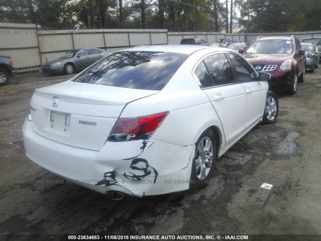 JHMCP26438C011615 - 2008 HONDA ACCORD LXP WHITE photo 4