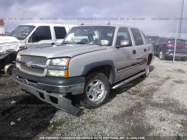 3GNEC12T44G250392 - 2004 CHEVROLET AVALANCHE C1500 Pewter photo 2