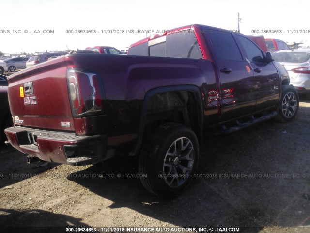 3GTU2NEC4HG245564 - 2017 GMC SIERRA K1500 SLT RED photo 4