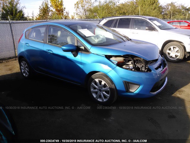 3FADP4EJ9CM110607 - 2012 FORD FIESTA SE BLUE photo 1