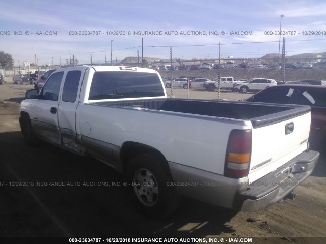 1GCEC19T5YE380953 - 2000 CHEVROLET SILVERADO C1500 WHITE photo 3