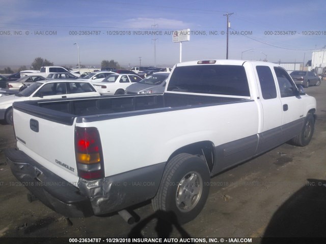 1GCEC19T5YE380953 - 2000 CHEVROLET SILVERADO C1500 WHITE photo 4