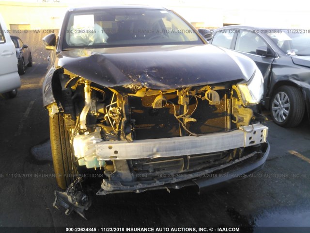 5TDKKRFH2ES004477 - 2014 TOYOTA HIGHLANDER XLE შავი ფოტო 6