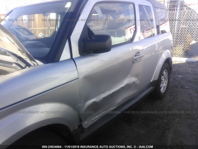 5J6YH28738L009370 - 2008 HONDA ELEMENT EX GRAY photo 6