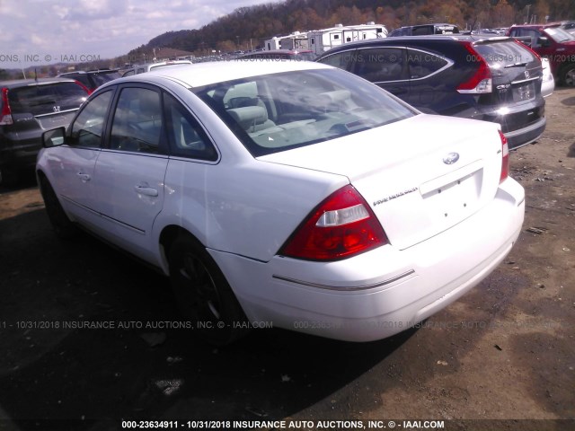 1FAFP24155G129344 - 2005 FORD FIVE HUNDRED SEL WHITE photo 3