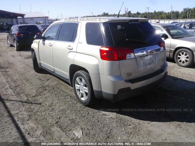 2GKALMEK9C6192659 - 2012 GMC TERRAIN SLE BEIGE photo 3