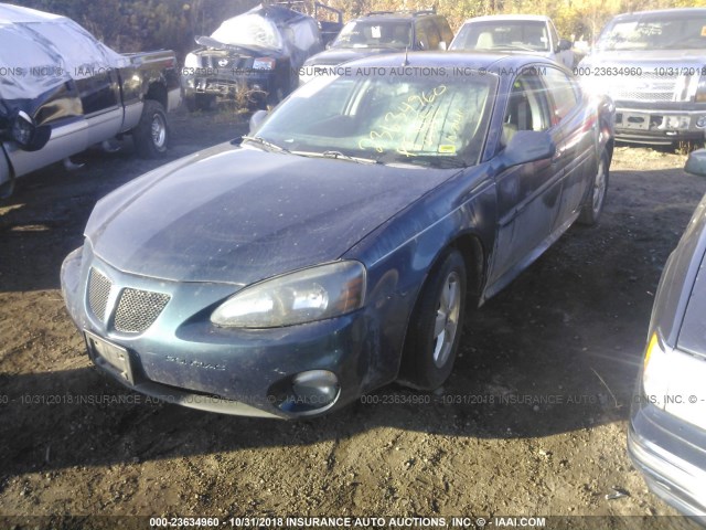 2G2WP522051228730 - 2005 PONTIAC GRAND PRIX BLUE photo 2