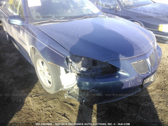 2G2WP522051228730 - 2005 PONTIAC GRAND PRIX BLUE photo 6