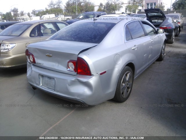 1G1ZD5EB9AF187314 - 2010 CHEVROLET MALIBU 2LT SILVER photo 4