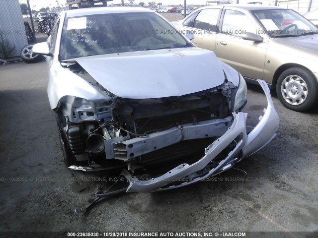 1G1ZD5EB9AF187314 - 2010 CHEVROLET MALIBU 2LT SILVER photo 6