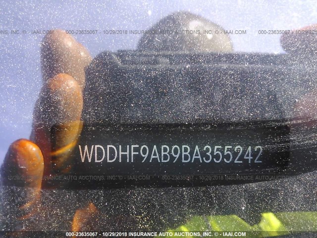 WDDHF9AB9BA355242 - 2011 MERCEDES-BENZ E 550 4MATIC SILVER photo 9
