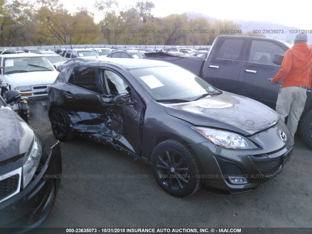 JM1BL1K61B1370037 - 2011 MAZDA 3 S GRAY photo 1