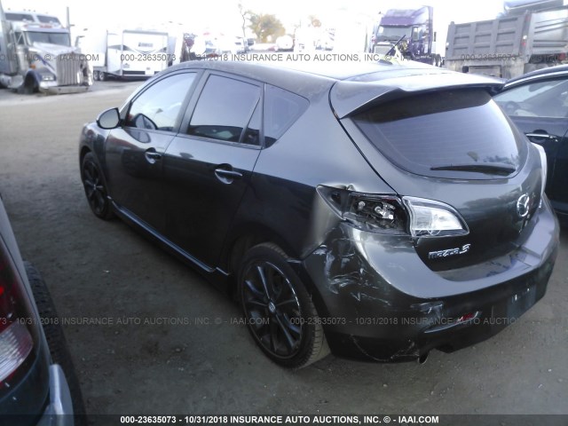 JM1BL1K61B1370037 - 2011 MAZDA 3 S GRAY photo 3