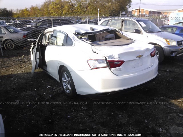 1G1ZB5ST7GF202632 - 2016 CHEVROLET MALIBU LS 白色 照片 3