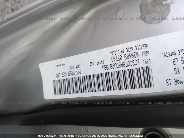 1C3CDFBA0DD287983 - 2013 DODGE DART SXT SILVER photo 9