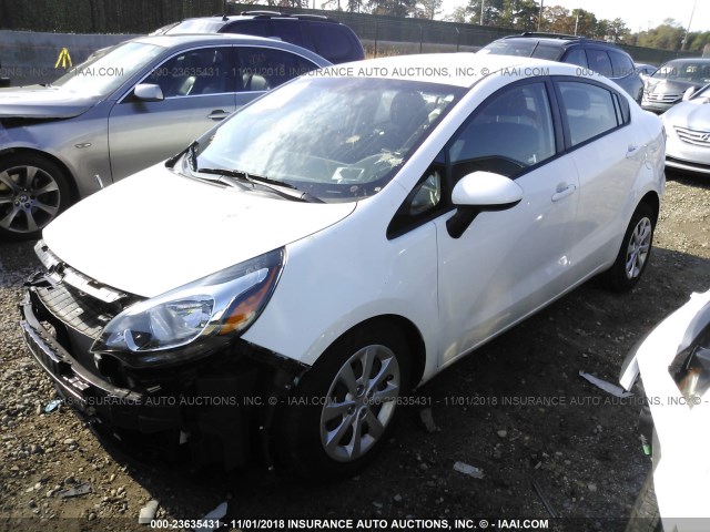 KNADM4A31H6012685 - 2017 KIA RIO LX WHITE photo 2