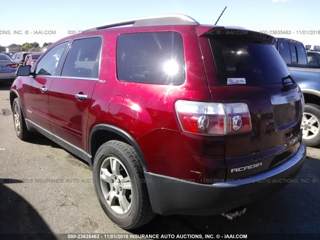 1GKER23727J154119 - 2007 GMC ACADIA SLT-1 RED photo 3