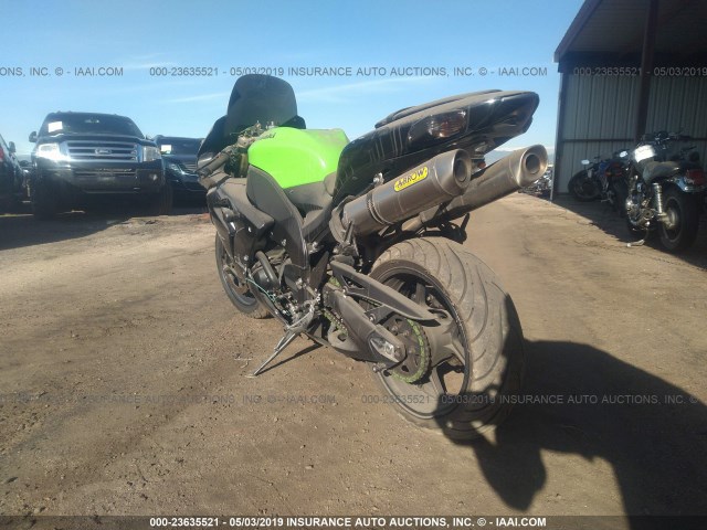 JKAZXCD157A024445 - 2007 KAWASAKI ZX1000 D GREEN photo 3