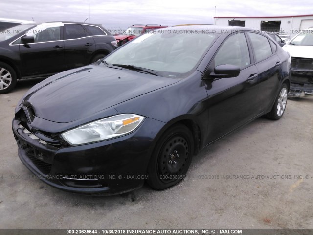 1C3CDFBA6DD170764 - 2013 DODGE DART SXT GRAY photo 2