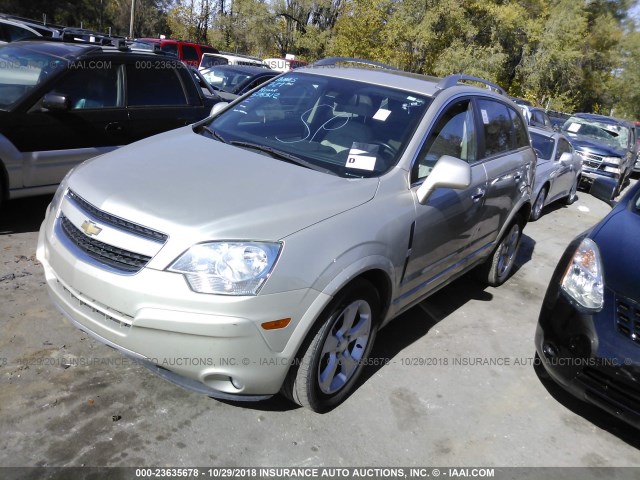 3GNAL4EK9DS578312 - 2013 CHEVROLET CAPTIVA LTZ GOLD photo 2