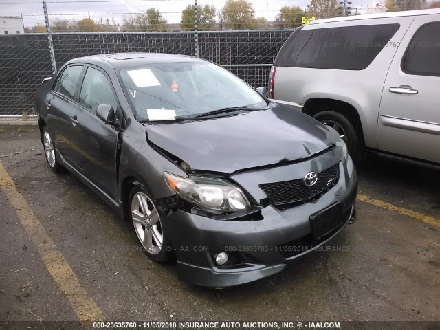 1NXBE4EE8AZ264059 - 2010 TOYOTA COROLLA XRS GRAY photo 1