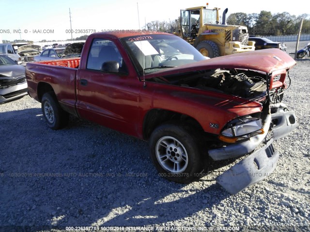 1B7FL26XXWS726561 - 1998 DODGE DAKOTA RED photo 1