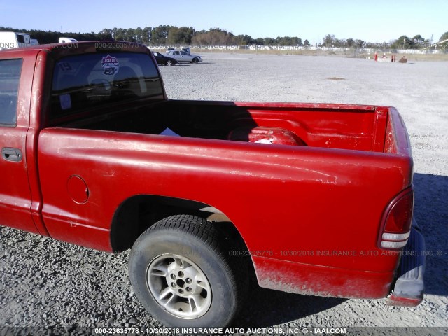 1B7FL26XXWS726561 - 1998 DODGE DAKOTA RED photo 8