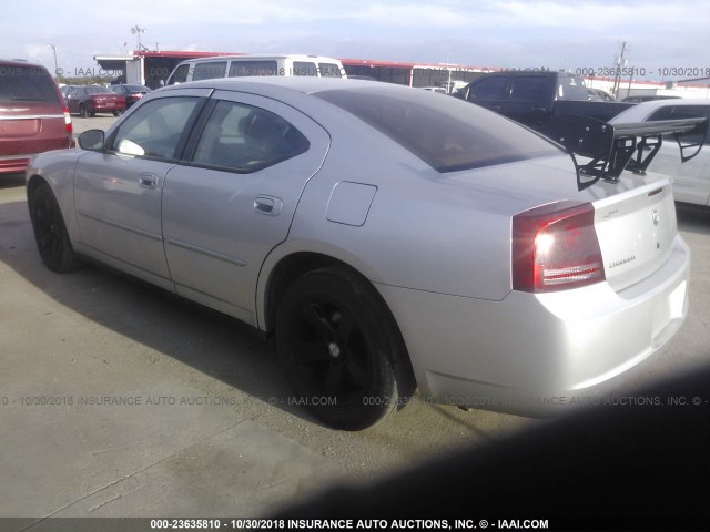 2B3LA43R67H780220 - 2007 DODGE CHARGER SE/SXT SILVER photo 3