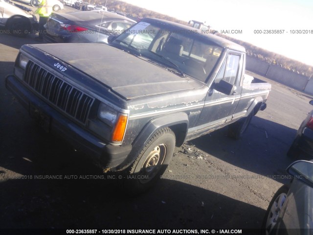 1J7FT36LXLL137547 - 1990 JEEP COMANCHE PIONEER TURQUOISE photo 2