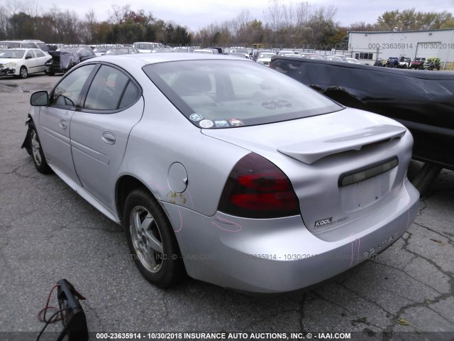2G2WP522151205554 - 2005 PONTIAC GRAND PRIX SILVER photo 3