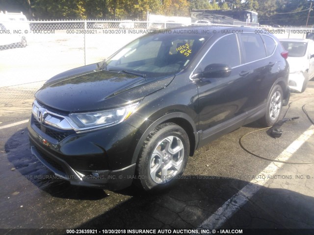 5J6RW1H84HL012761 - 2017 HONDA CR-V EXL BLACK photo 2