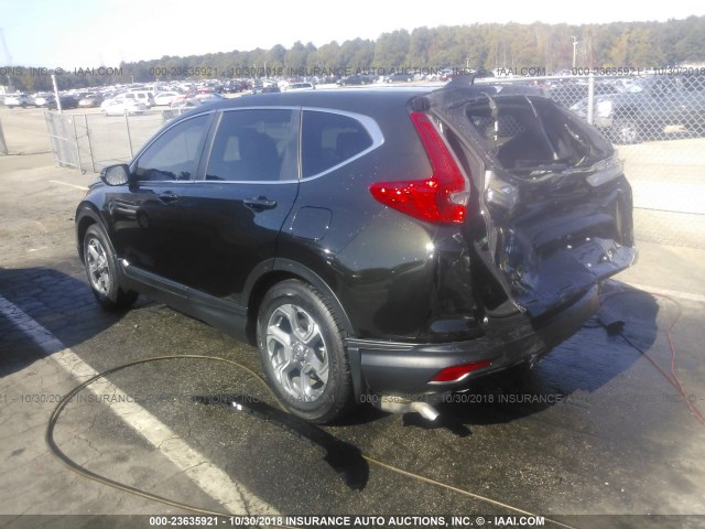 5J6RW1H84HL012761 - 2017 HONDA CR-V EXL BLACK photo 3