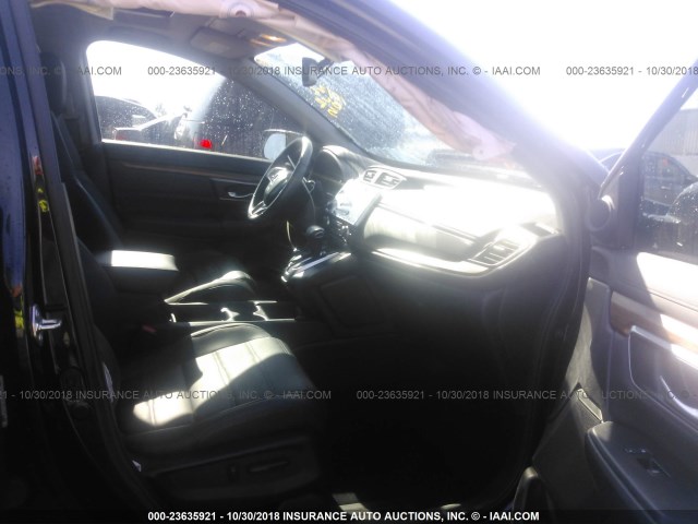 5J6RW1H84HL012761 - 2017 HONDA CR-V EXL BLACK photo 5