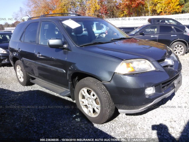 2HNYD18984H531281 - 2004 ACURA MDX TOURING GRAY photo 1