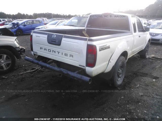 1N6ED26T44C483338 - 2004 NISSAN FRONTIER KING CAB XE V6 WHITE photo 6