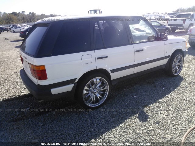 SALPV1240VA352043 - 1997 LAND ROVER RANGE ROVER 4.0 SE LONG WHEELBASE WHITE photo 4