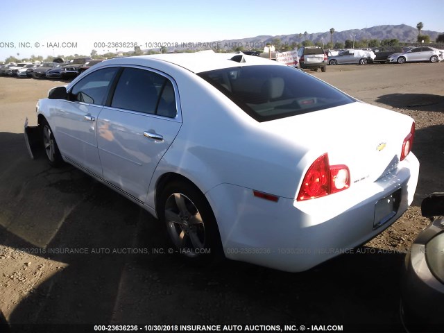 1G1ZC5E07CF146782 - 2012 CHEVROLET MALIBU 1LT WHITE photo 3